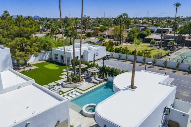 Aerial view of estate
