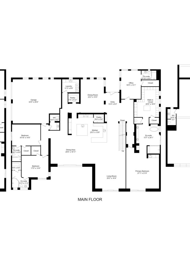 Main Floor highlighted