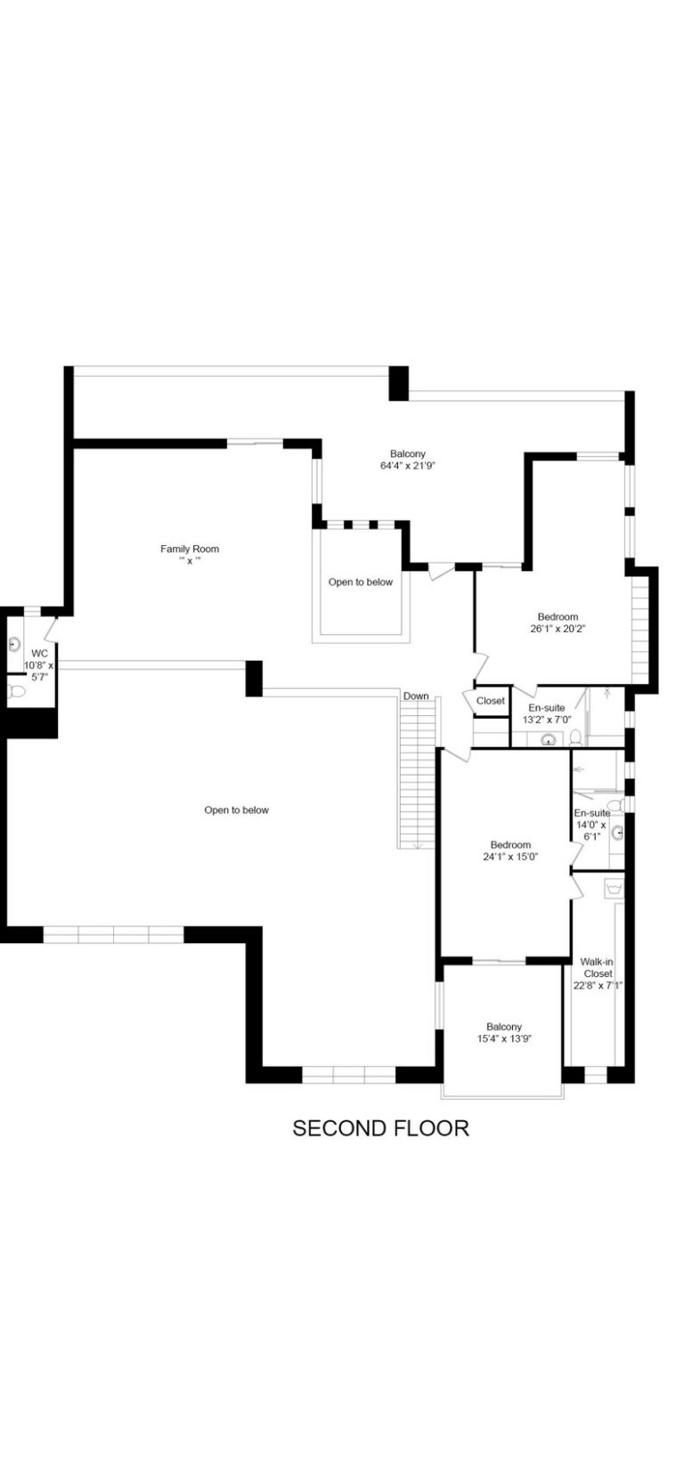 Second Floor highlighted
