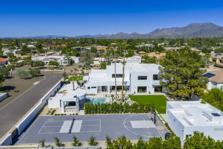 view of the hotel from above